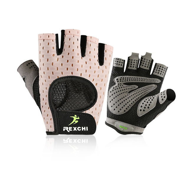 1Pair Sports Gloves Bicycle Heavy Weight Palm Shock Absorbing Wear Resistant Non Slip Half Finger Bike Riding Gloves