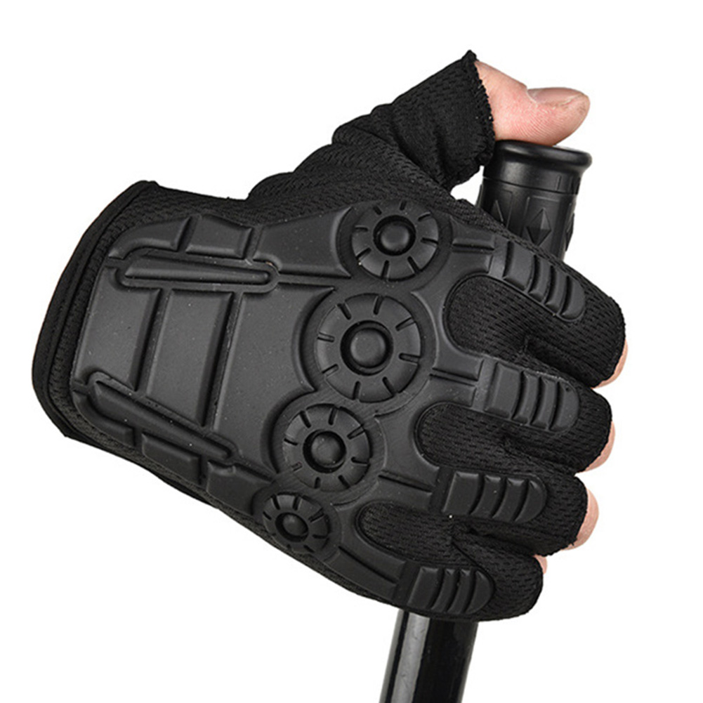 Outdoor Sports Tactical  Half-finger Gloves Women Men Mountaineering Bike Anti-slip Breathable Wear-resistant Riding Gloves