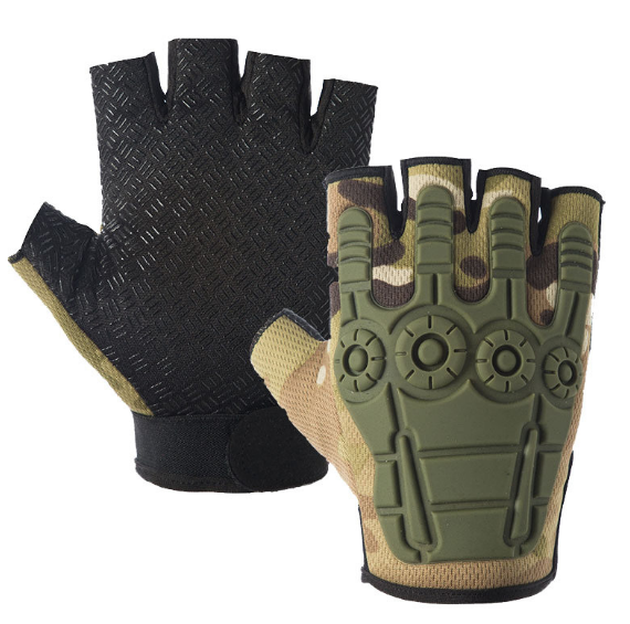 Outdoor Sports Tactical  Half-finger Gloves Women Men Mountaineering Bike Anti-slip Breathable Wear-resistant Riding Gloves