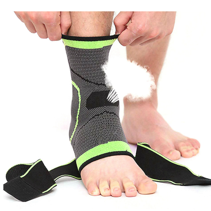 1 PC Sports Ankle Brace Compression Strap Sleeves Support 3D Weave Elastic Bandage Foot Protective Gear Gym Fitness