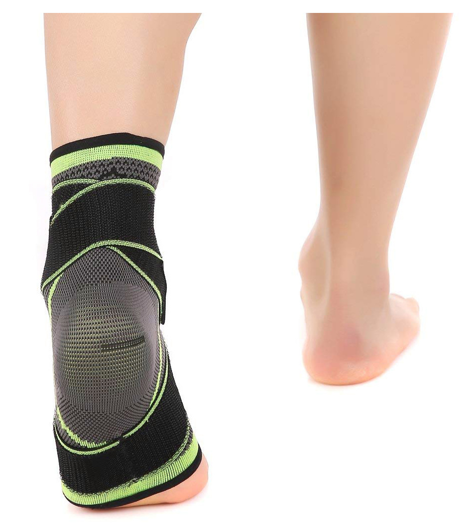 1 PC Sports Ankle Brace Compression Strap Sleeves Support 3D Weave Elastic Bandage Foot Protective Gear Gym Fitness