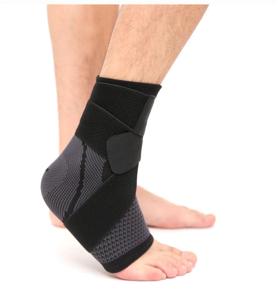 1 PC Sports Ankle Brace Compression Strap Sleeves Support 3D Weave Elastic Bandage Foot Protective Gear Gym Fitness