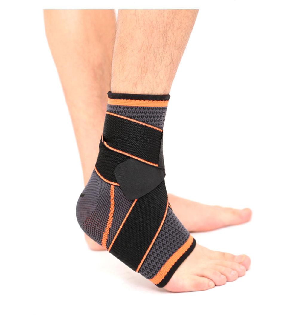 1 PC Sports Ankle Brace Compression Strap Sleeves Support 3D Weave Elastic Bandage Foot Protective Gear Gym Fitness