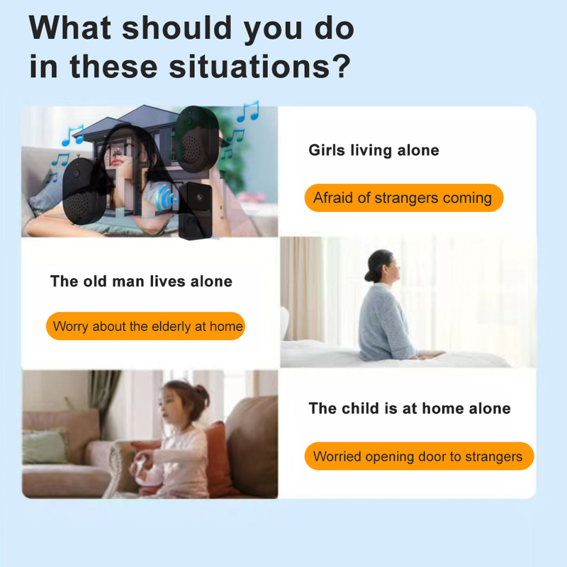 Doorbell Smart Home Wireless Phone Door Bell Camera Security Video Intercom Night Vision For Apartments Easy Installation