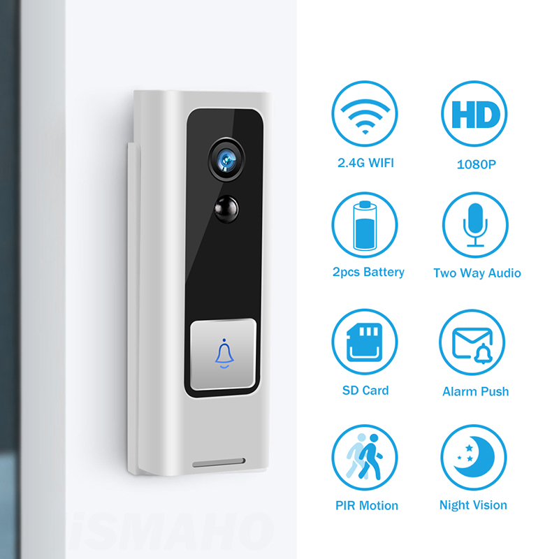 Video Doorbell Camera Smart Home Wireless Door bell 1080P Door Phone Camera Mini Intercom Apartment