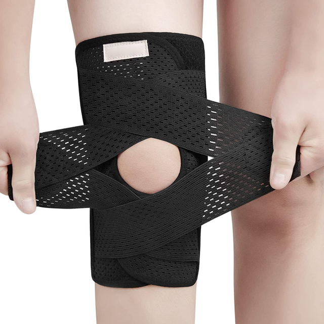 1pc Knee Pads with Side Stabilizers for Meniscal Tear Knee Pain Arthritis Injuries Recovery Breathable Knee Support