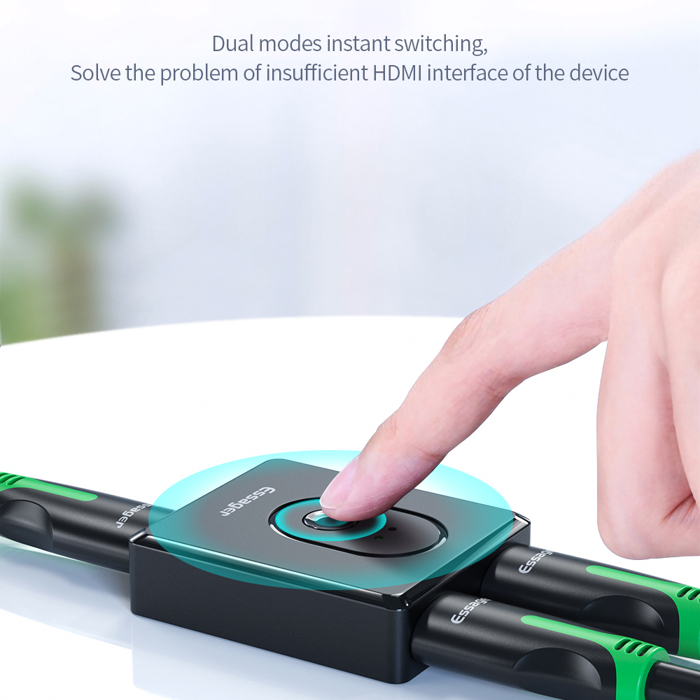 HDMI-compatible Splitter 4K 1x2/2x1 Switch Bi-Direction Adapter 2 in 1 Out 2.0 HDMI-compatible Switcher For HD TV BOX