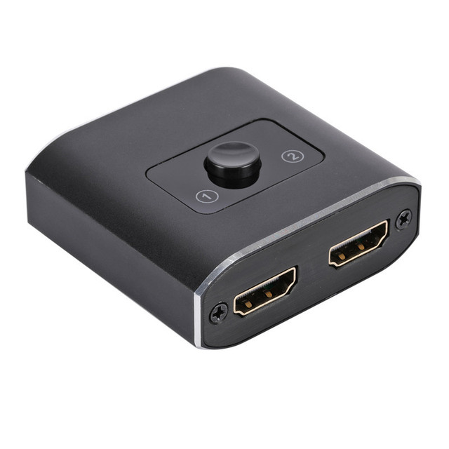 HDMI Switch 4K 60Hz HDMI Splitter HDMI 2.0 Switcher 2 in 1 Out & 1 in 2 Out Bi-Directional HDMI Splitter Support 4K 3D HDR