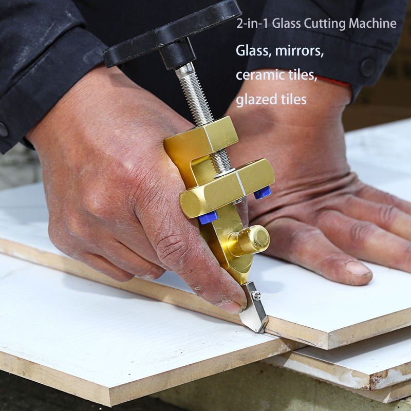 2 in 1 For Glass Mirror Ceramic Tile Cutter with Knife Wheel Diamond Roller Cutter Cutting Machine Breaker Accessories Tool