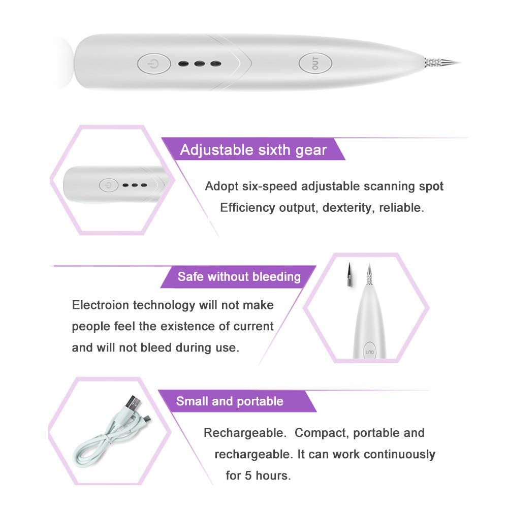 Freckle Remover Machine Mini Laser Plasma Pen Mole Removal Dark Spot Remover Skin Wart Tag Tattoo Remaval Tool Beauty