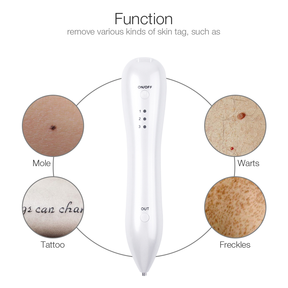 Spot Eraser Skin Care Point Pen Mole Removal Dark Spot Remover Pen Skin Wart Tattoo Removal Tool Laser Plasma Pen Beauty Care