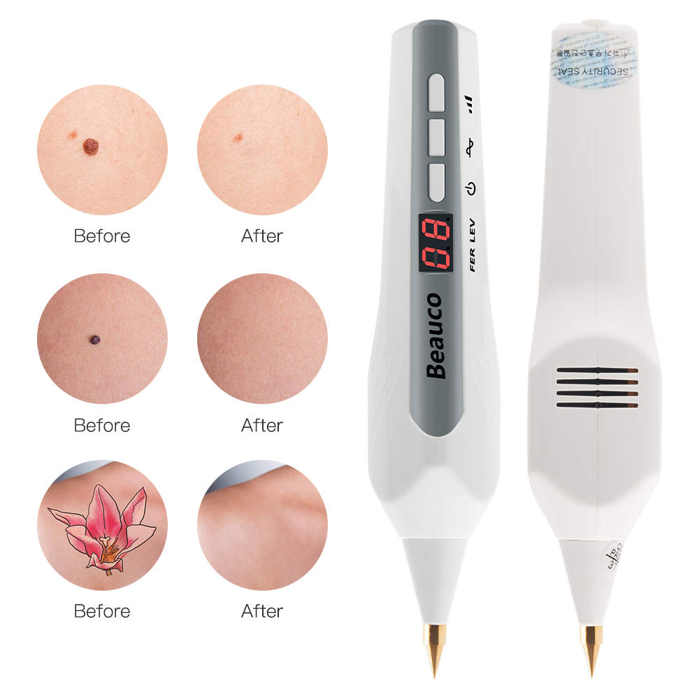 9 Level Laser LCD Plasma Pen Freckle Remover Wart Tattoo Mole Removal Pen Portable Home Salon Face Beauty Device