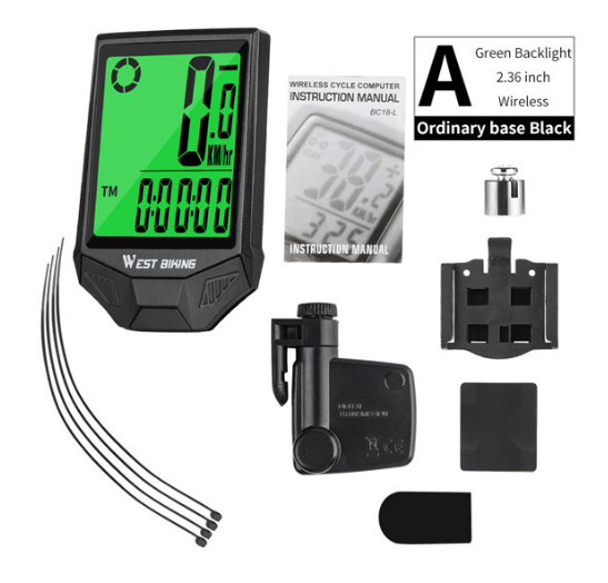 Waterproof Wireless Bicycle Computer MTB Road Bike Stopwatch Speedometer Large Digital Backlight Cycling Odometer