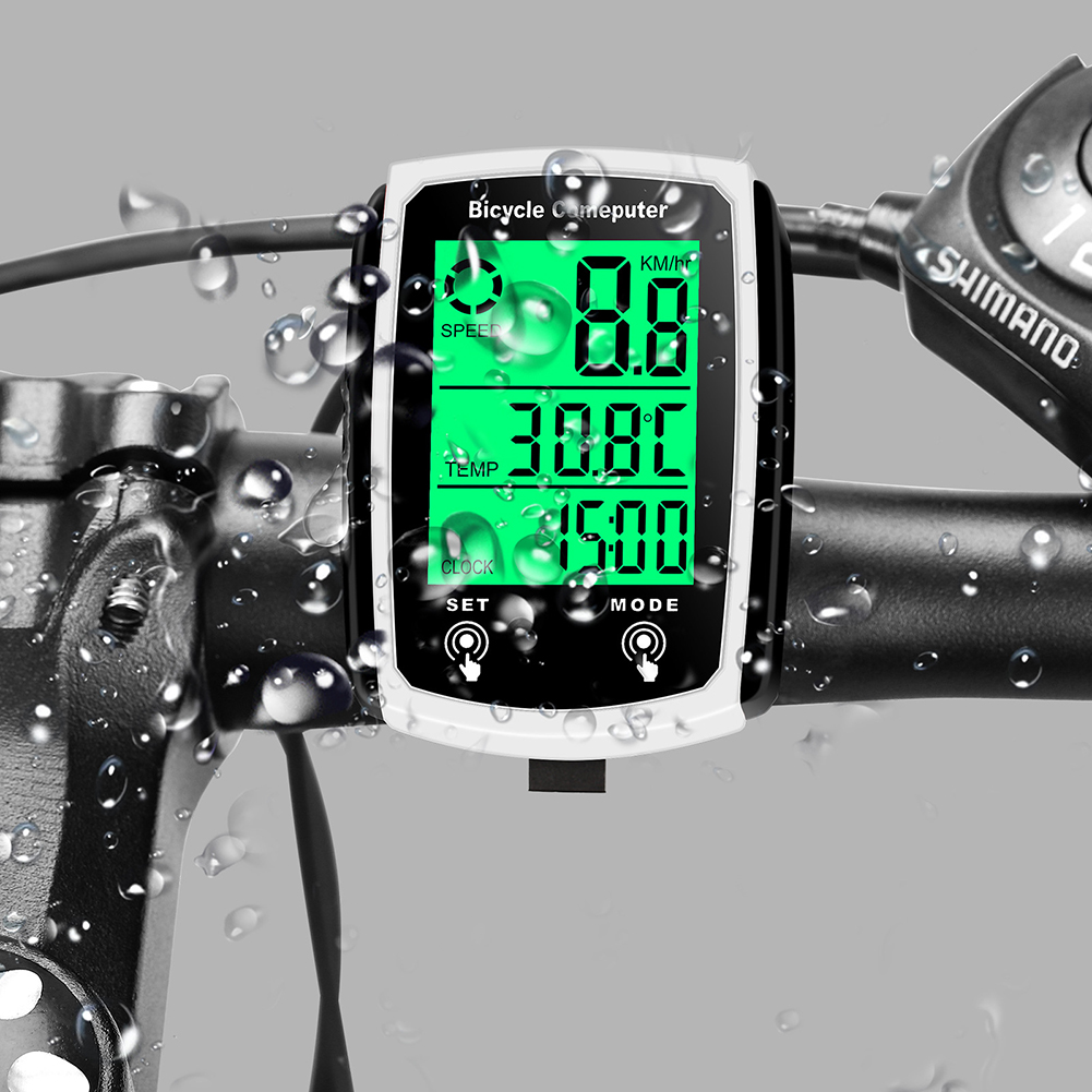 Waterproof Wired Digital Bike Ride Speedometer Odometer Bicycle Cycling Speed Counter Code Table English Cycling Accessories