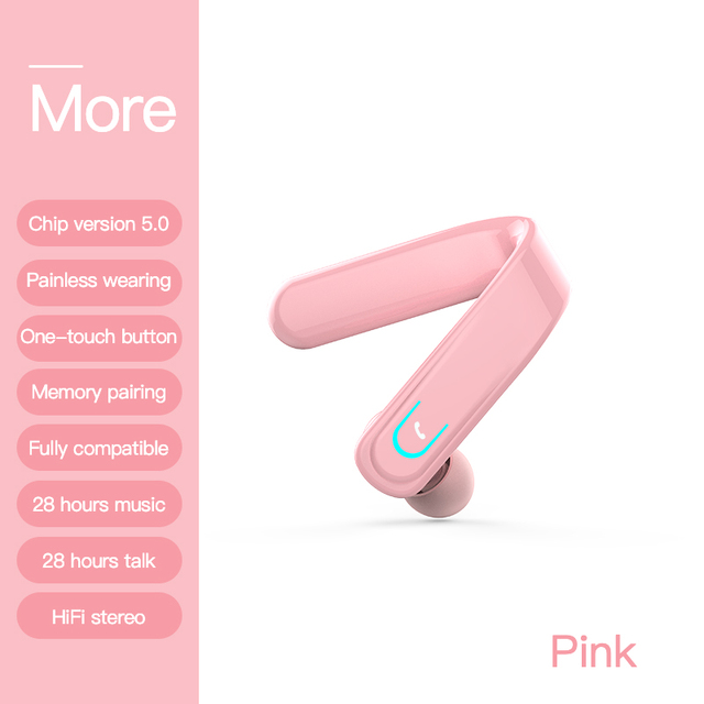 28H Bluetooth Business Earphone Wireless Earbuds Single Handsfree For Driving HD Call Headphone Microphone Business Headset