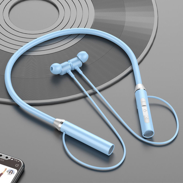 Neck-Mounted Bluetooth Earphones 5.0 Running Sports Wireless Headphones For Xiaomi Stereo Magnetic Suction
