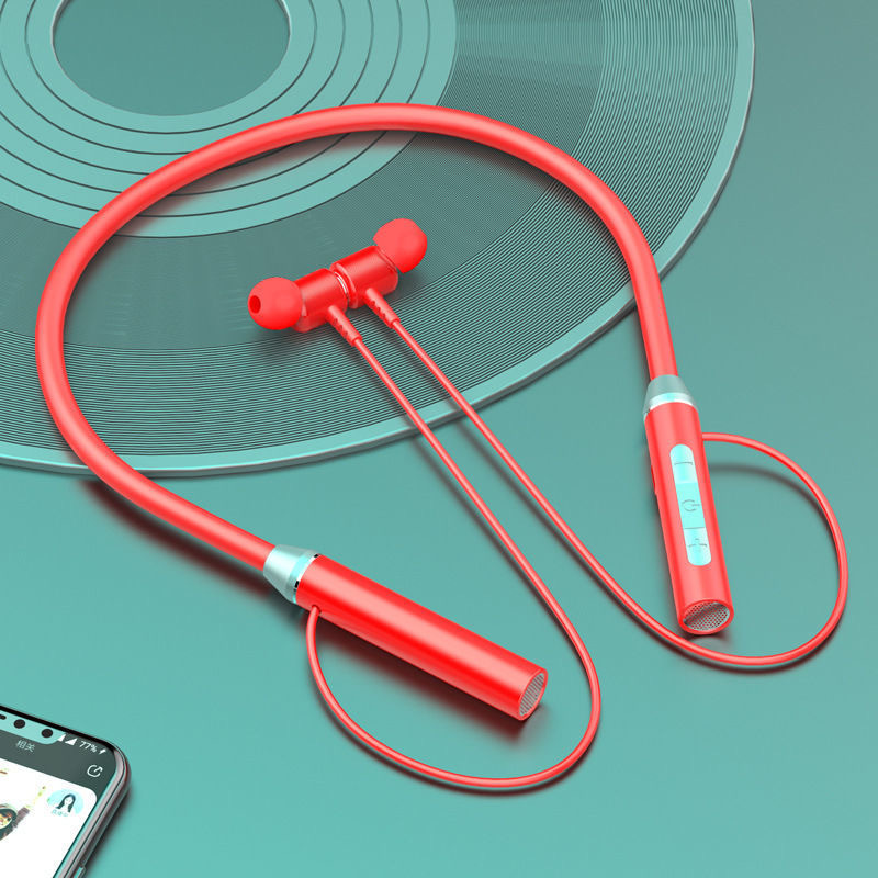 Neck-Mounted Bluetooth Earphones 5.0 Running Sports Wireless Headphones For Xiaomi Stereo Magnetic Suction