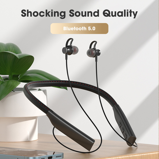 Bluetooth Earphones Magnetic Headphone Sport Wireless Hanging Neck Earphones with Microphone