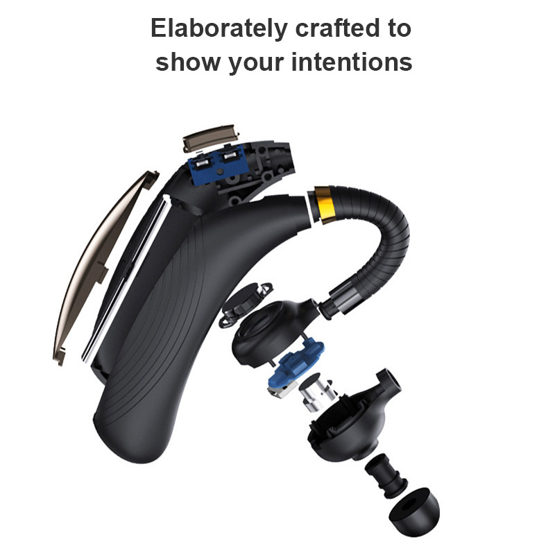 Wireless Bluetooth-compatible Earphone Headset Headphones Earpiece Android Mobile Phone Hands-free 2.4GHZ Noise Reduction