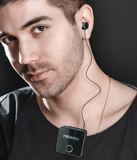 Luxury Wireless Business Bluetooth 5.0 Headset Sport Driver Earphone Telescopic Clip on Stereo Earbud Vibra