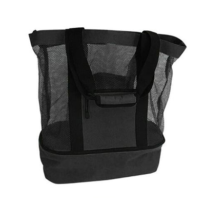 Outdoor Insulated Cooler Bag Portable Beach Mesh Bag Upgraded version Food Picnic Mesh Waterproof Storage Bag