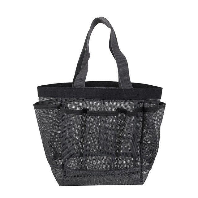 Portable Mesh Shower Caddy Tote Beach Bag Travel Storage Wash Bag Swimming Bath Bag Suitable for Outdoor Camping Quick Dry Tote