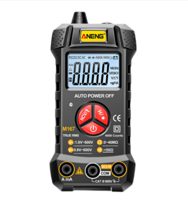 M167 Digital Mini Multimeter AC/DC Electrical Instruments Tester Transistor multi meter