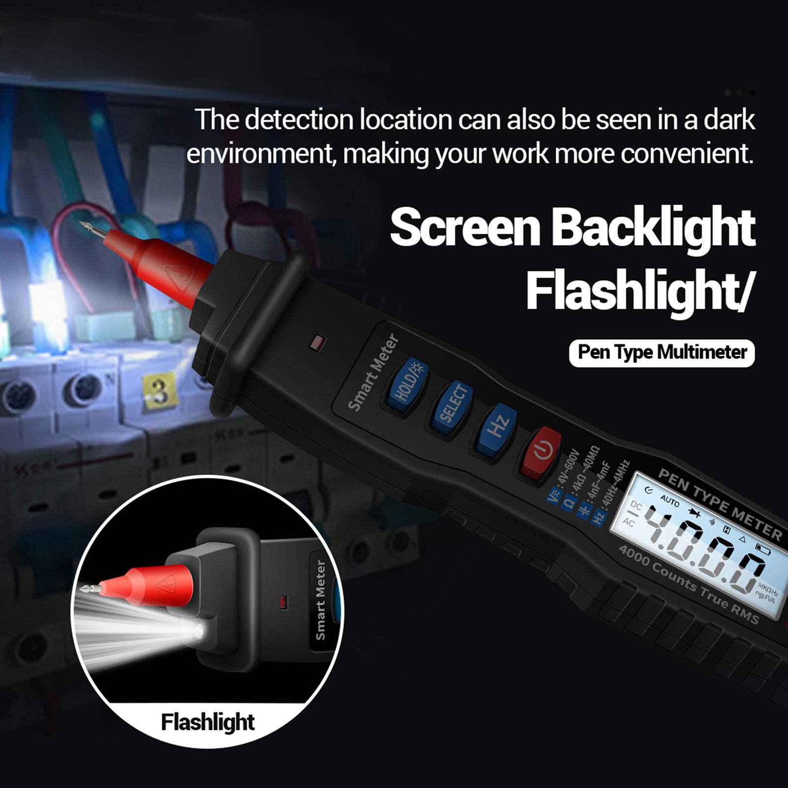 A3003 Non-contact 4000 Count Pocket Pen Type Automatic Range Pen Type Intelligent Digital Multimeter