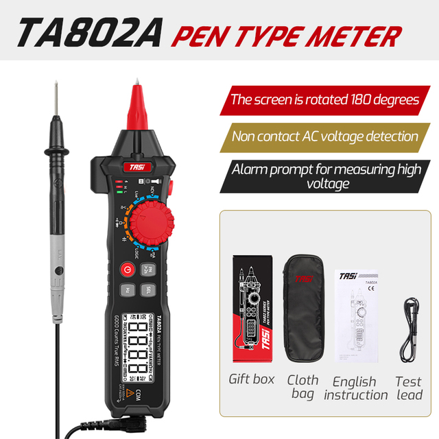 TA802A/B digital multimeter pen multimeter pen type meter auto range smart multimeters Ncv Dc/Ac Multimeter