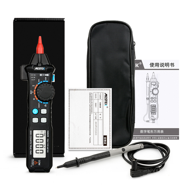 DM92B/DM92S Digital Multimeter 6000 Counts Pocket Pen Style Auto Range/Smart Multimeter NCV Detection DC/AC Voltage multimeter