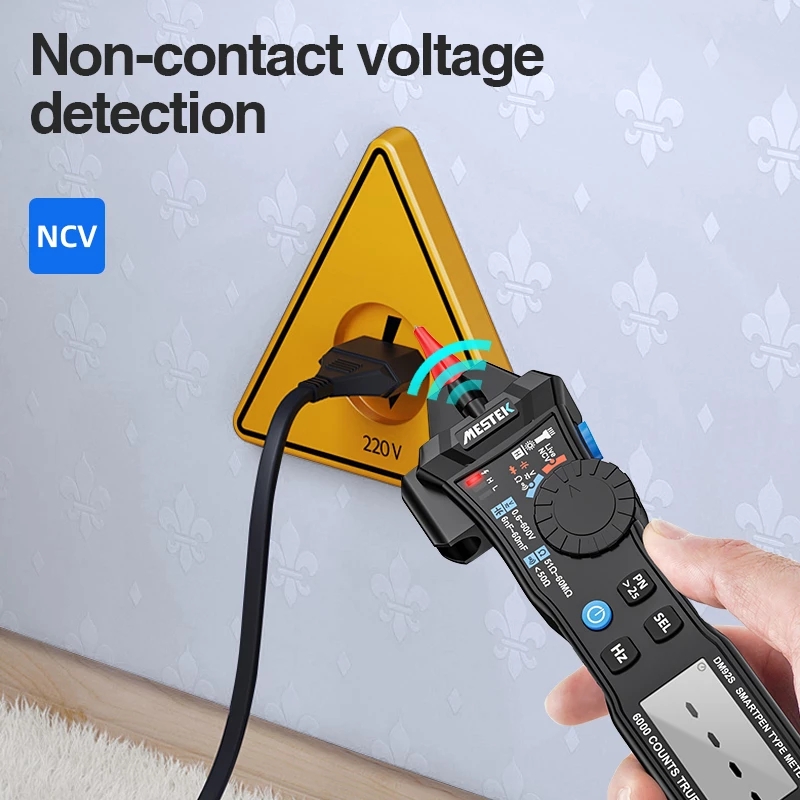 DM92B/DM92S Digital Multimeter 6000 Counts Pocket Pen Style Auto Range/Smart Multimeter NCV Detection DC/AC Voltage multimeter