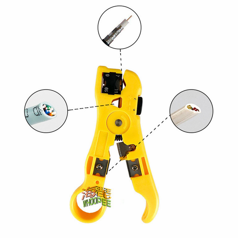 Multi-functional Electric Stripping Knife Pliers Tools Coaxial Cable Wire Pliers Cutter Striper
