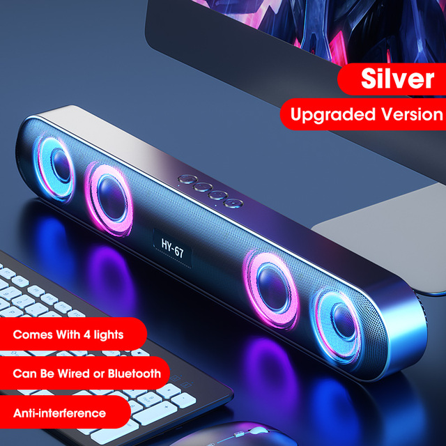 Bluetooth Wireless Game Speaker soundbar Portable True Wireless Powerful Bass Smart Speaker 18H Play-time Clear Stereo Sound