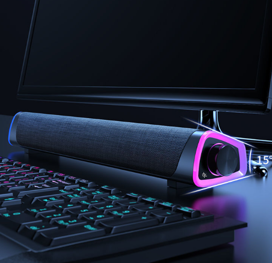 3D Surround Soundbar Bluetooth 5.0 Speaker Wired Computer Speakers Stereo Subwoofer Sound bar for Laptop PC Theater TV Aux 3.5mm