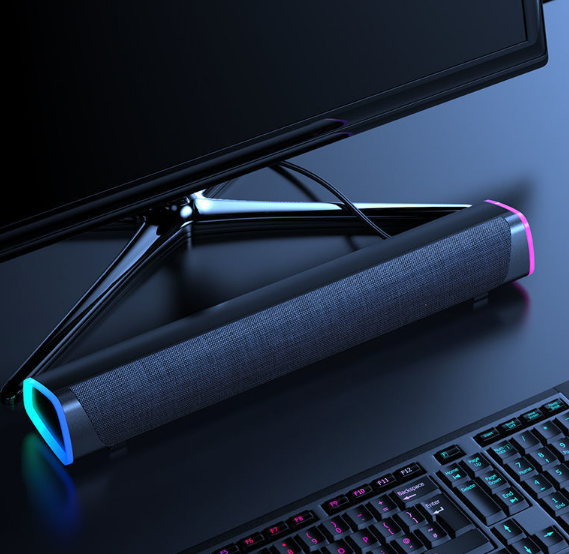 3D Surround Soundbar Bluetooth 5.0 Speaker Wired Computer Speakers Stereo Subwoofer Sound bar for Laptop PC Theater TV Aux 3.5mm