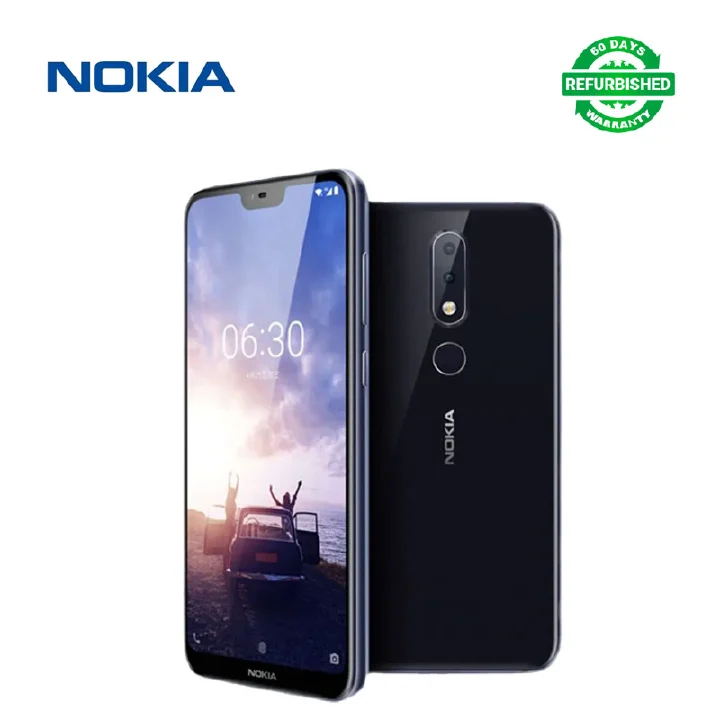 Refurbished Nokia 6.1 Plus (Nokia X6) 64GB+6GB Smart Phone Unlock 5.8inch 2G/3G/4G LTE  16MP+5MP+16MP Camera Dual Sim less than 3060mAh Phones