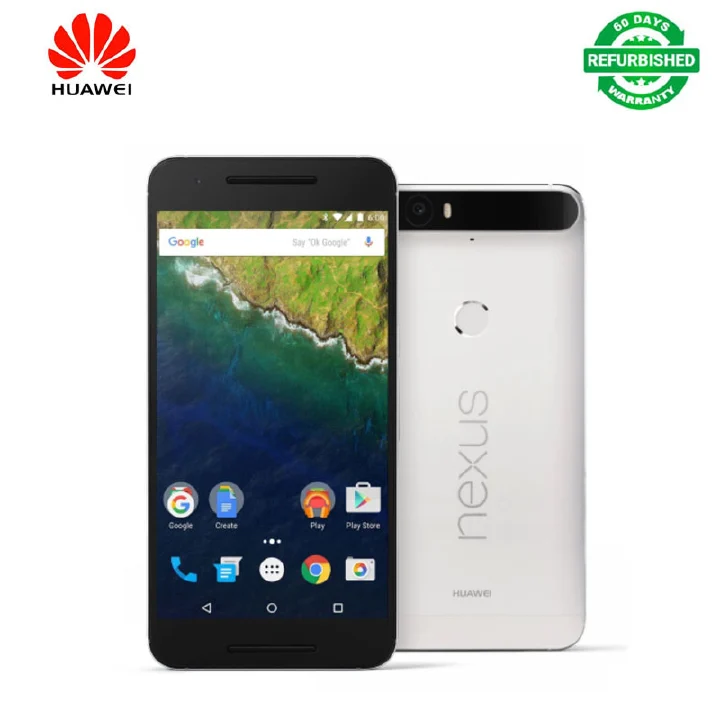 Refurbished Huawei Nexus 6P Smartphone 1440 x 2560 pixels NFC cellphone Global Rom  32GB+3GB Smart Phone Unlock 5.7inch 2G/3G/4G LTE 12MP+8MP Camera Nano SIM card dual card less than 3450mAh
