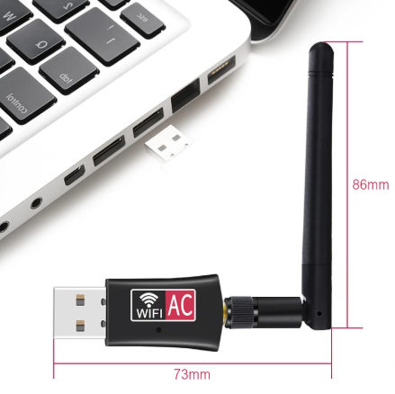 Antenna PC/Tablet Network Card Receiver 802.11b/n/g/ac  Wifi Adapter USB AC600 RTL8811CU Dual Band 600Mbps 2.4GHz-5GHz