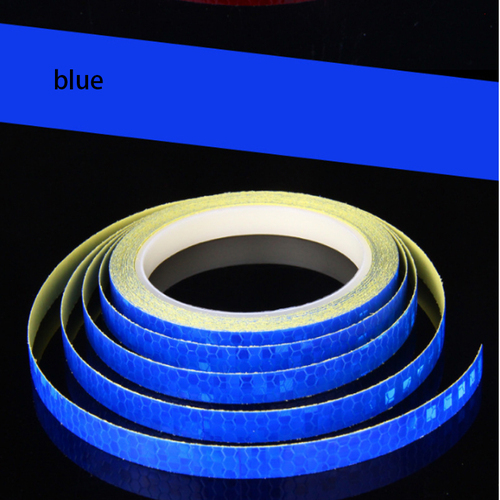 8 Meter Car Styling Reflective Stripe Tape Motorcycle Bike Body Rim Wheel Stripe Tape Stickers Decorative Blue/Red/Yellow