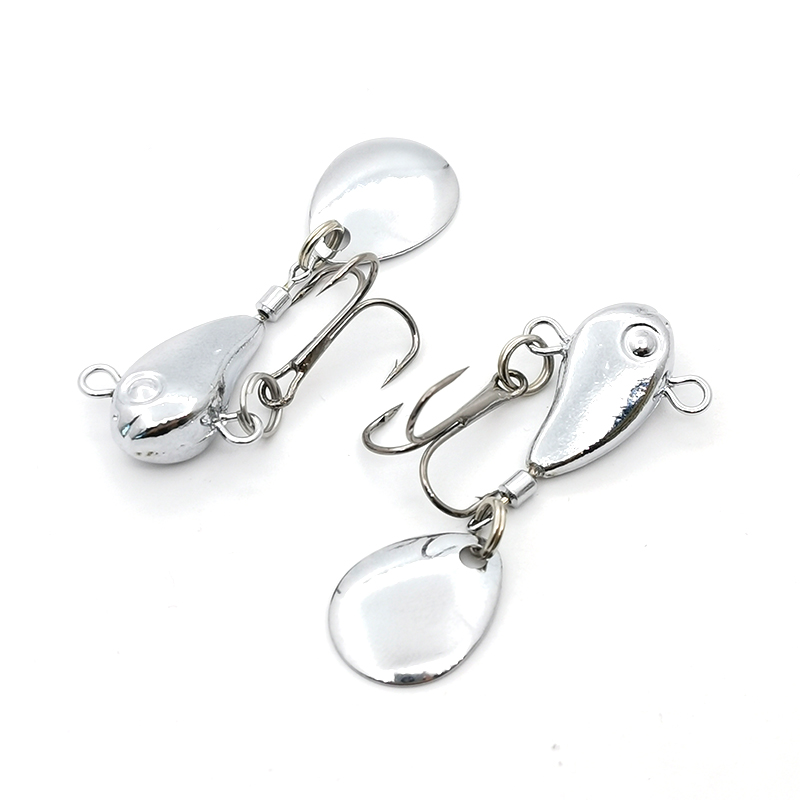 Winter Ice Fishing Tackle Pin Crankbait Vibration Spinner Sinking Bait Metal Mini VIB With Spoon Fishing Lure 8.5g