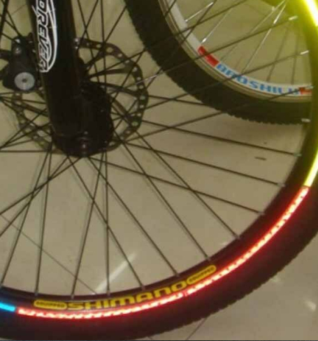 Safety Warning Light Bar Reflector Bicycle Accessories Bicycle Reflective Sticker Bicycle Spoke Fluorescent Tape