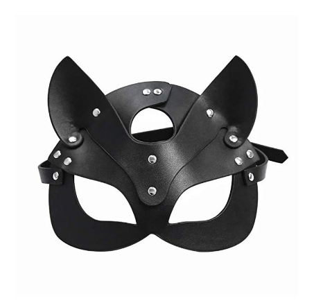 Mask Halloween Party Mask Masquerade Ball Fancy Masks Women Mask Half face fox Cosplay Leather