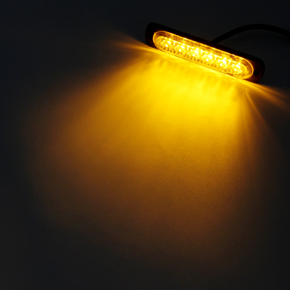 Strobe Flashing Emergency Grill Light Ambulance Warning Light Ultra-Slim Police Warning Lamp LED Simultaneous
