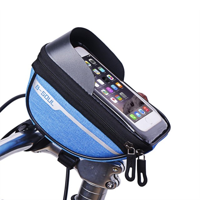 Phone Holder with Bicycle Bag Bike Accessories MTB Bicycle Bag Screen Water Proof Bicycle Bag Bicycle Front Cell