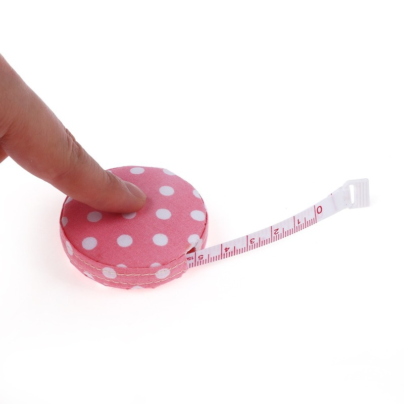 Covered Tailor Ruler Sewing Tools Accessories 1Pc 150CM/60inch Mini Retractable Portable Ruler Tape Measure Fabric