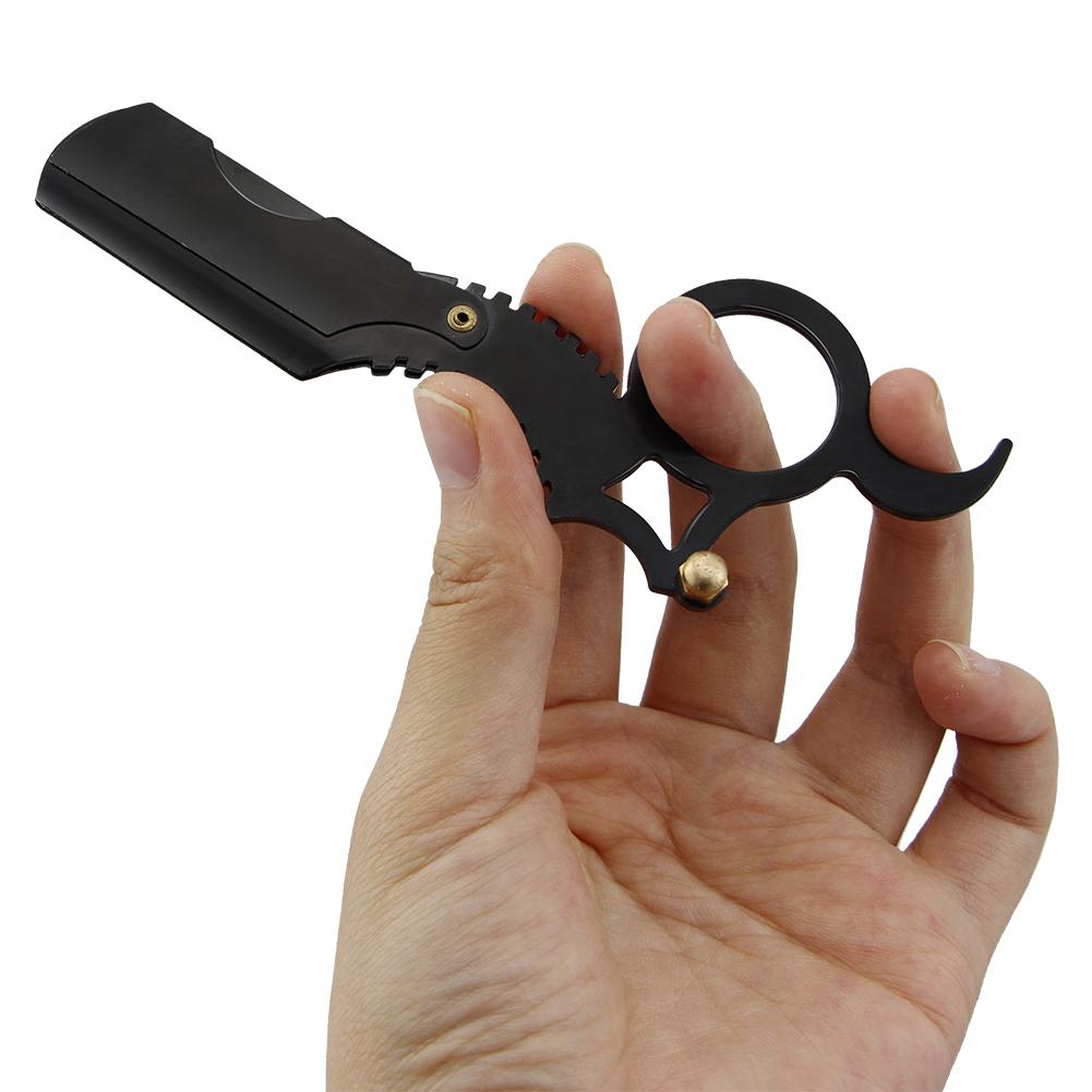 Manual Men's Shaving Tool Hair Removal Hairdresser Haircut Straight Edge Steel Barber Razor Folding Shaving Knife Without Blade