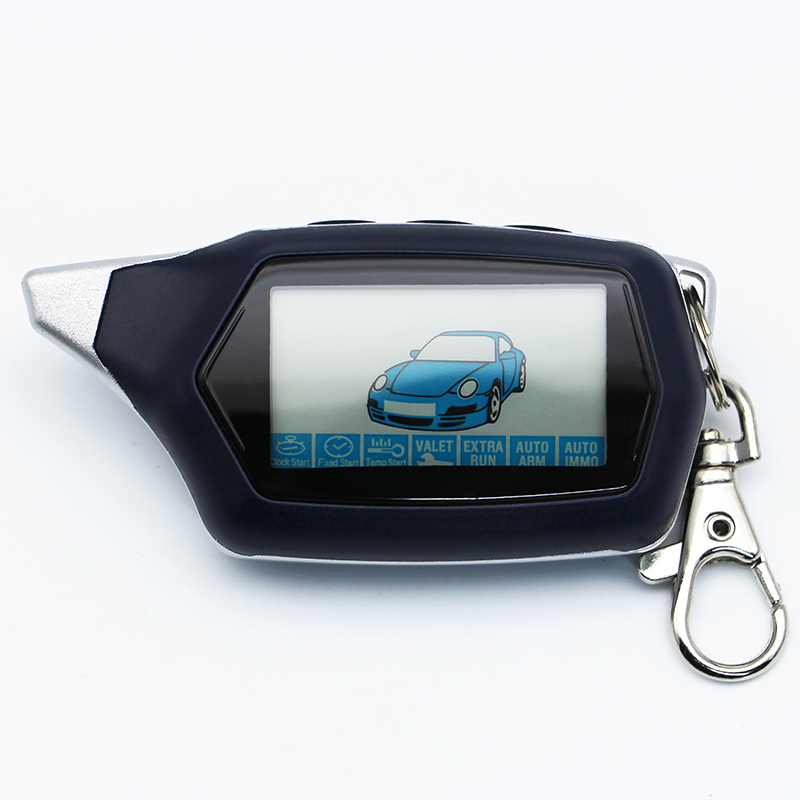 Version C9 Key Fob Keychain for 2-way Starline C9 Lcd Remote Control Two Way Car Alarm System