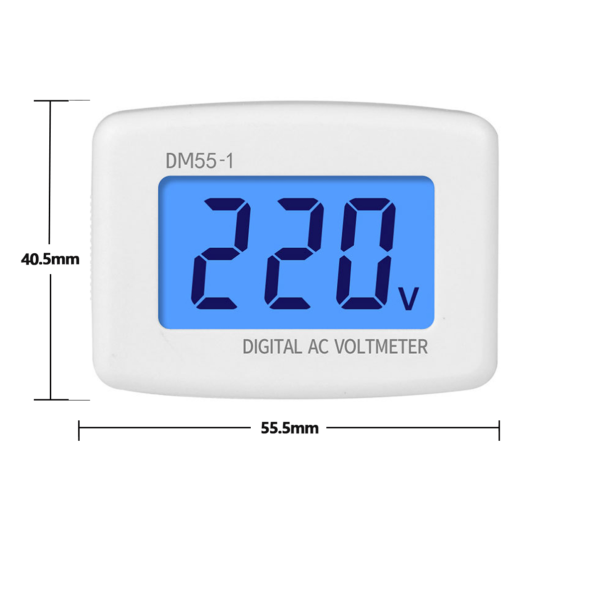 Digital Voltmeter EU  Plug Volt Meter Socket Voltage Tester Display Voltage Meter 110V 220V Wall Flat Voltage Meter