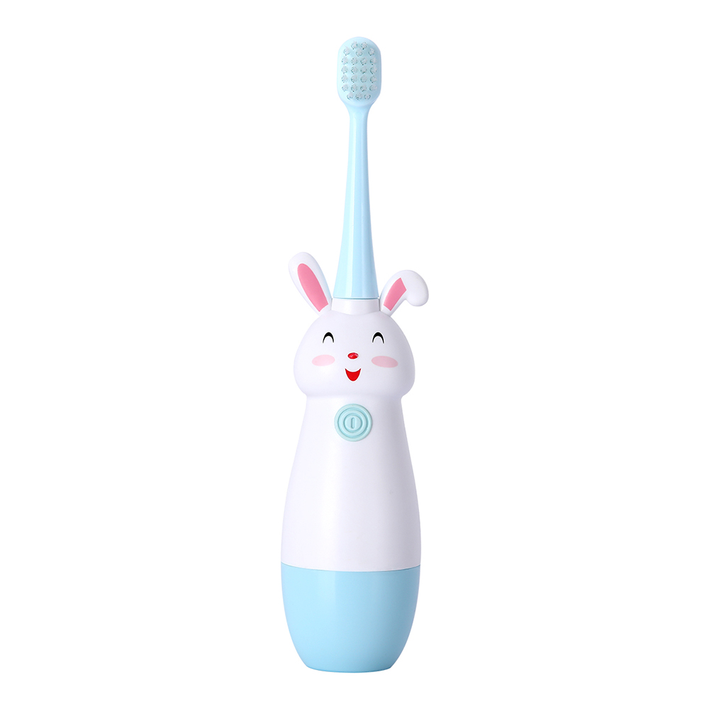 Children Sonic Electric Toothbrush for 3-12 Ages Cartoon Pattern  Kids with Soft Replacement Heads