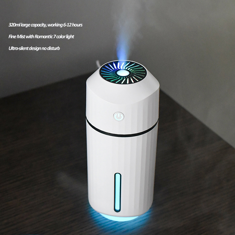 Ultrasonic Car Humidifier Creative Lecai Cup USB Aroma Diffuser Air Purify Hydration With 7 Color Night Light